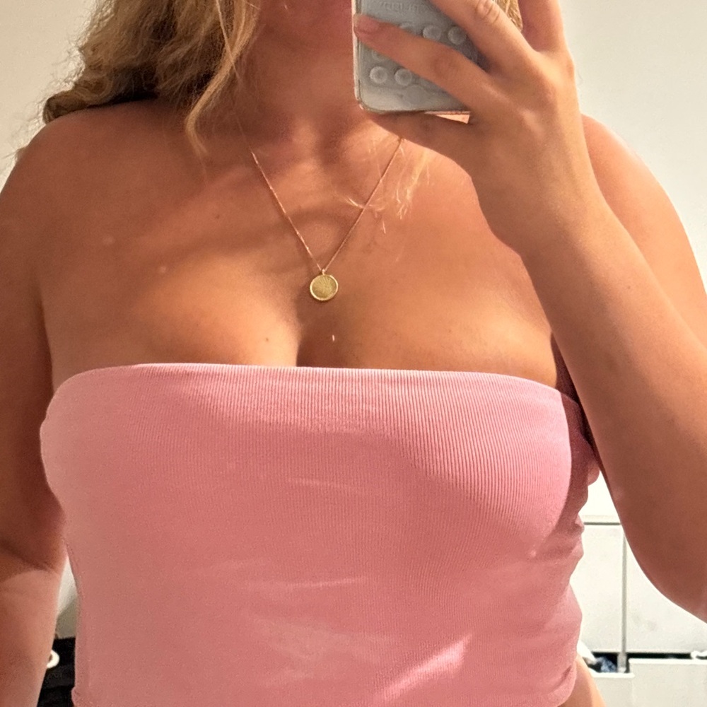 Zara Pink Tube Top
